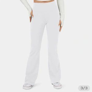 Halara Flare Leggings High Waist in White | Women's Medium Petite